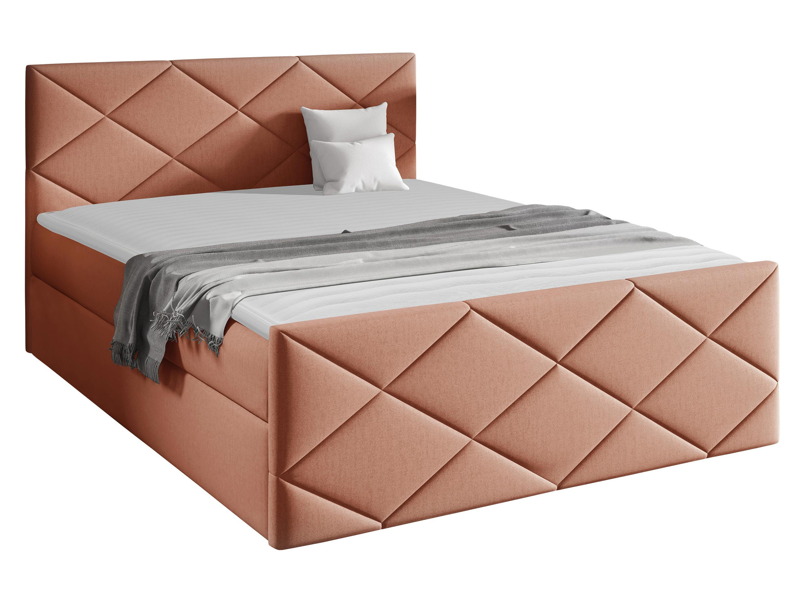 BOXBETT Herkules - Hellrosa, Holz (180/200cm) - MIRJAN24