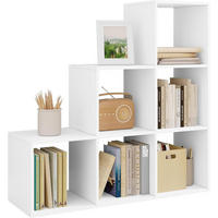 BÜCHERREGAL mit 6 Fächern, 90x29x90 cm, Weiß - Weiß, Holzwerkstoff (90/90/29cm) - Woltu