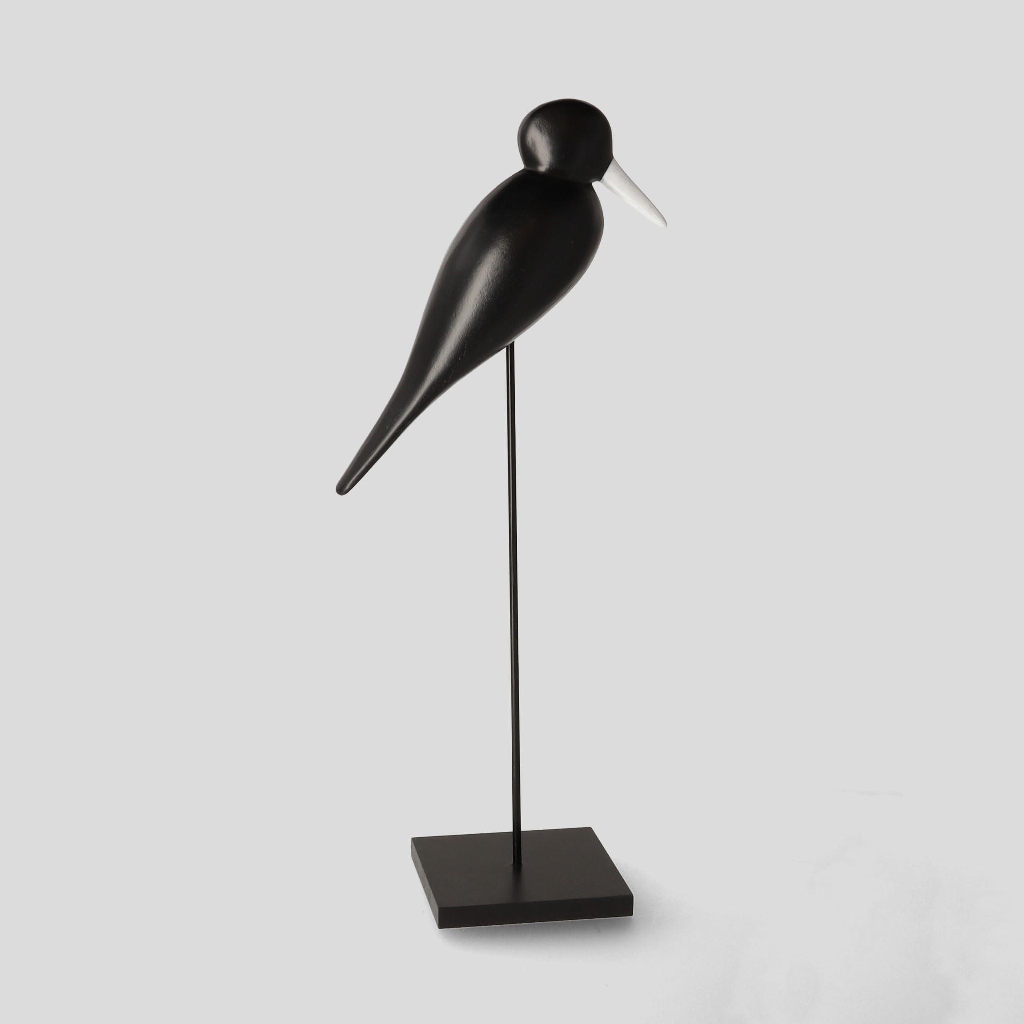FIGURINE Fogleso - Schwarz, Holzwerkstoff (19/45/12cm) - home&you