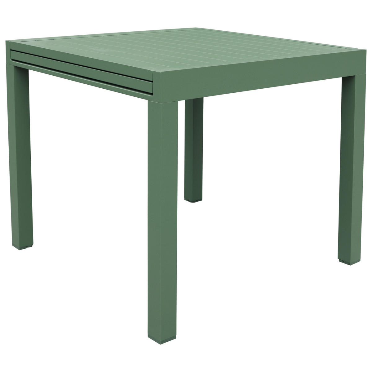 GARTENMÖBEL Venezia Salbeigrün und Aluminium salbeigrün 90/180 cm 8 Plätze - Grün, Metall - Happy Garden