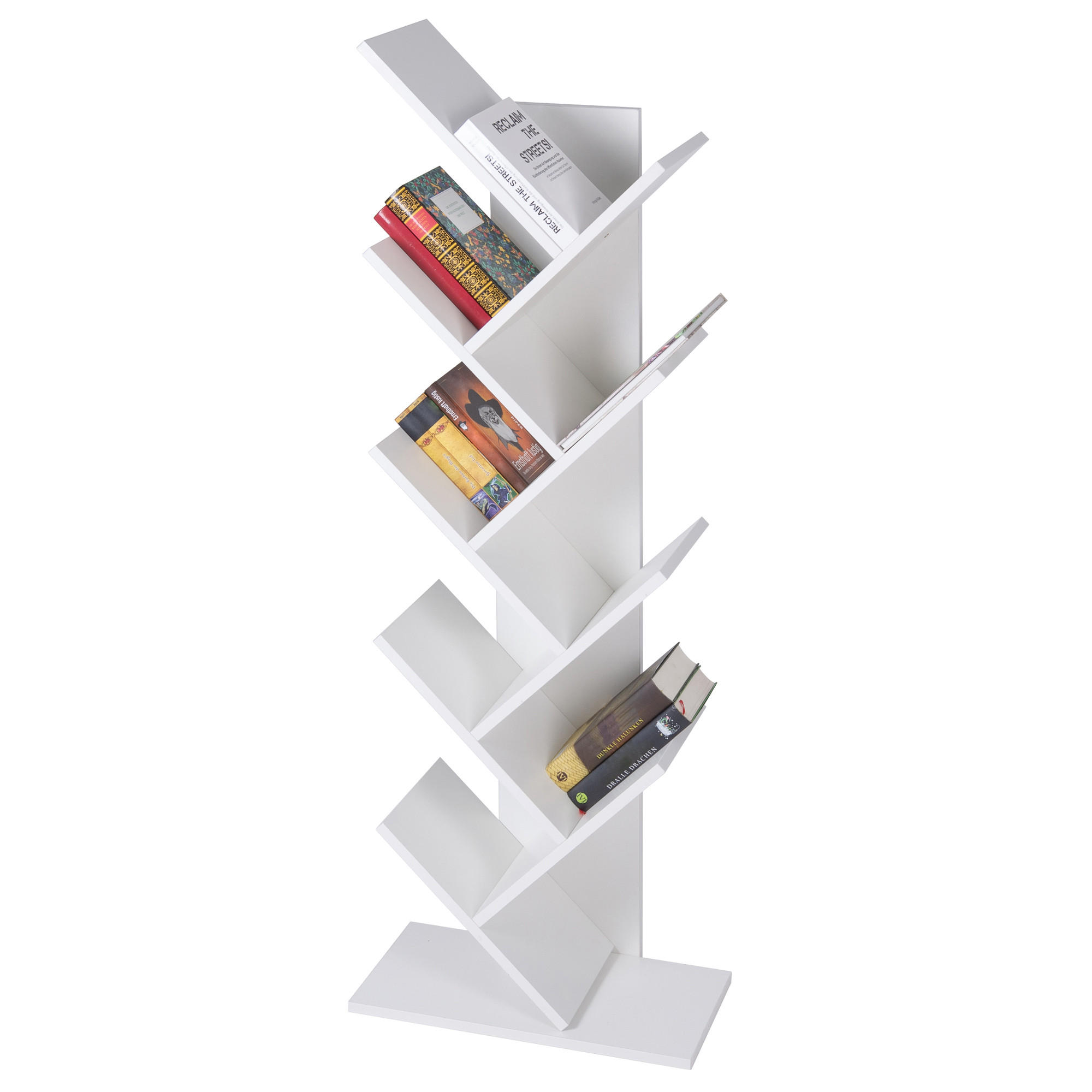 BÜCHERREGAL Weiß - Weiß, Holzwerkstoff (25/140/50cm) - ML-DESIGN