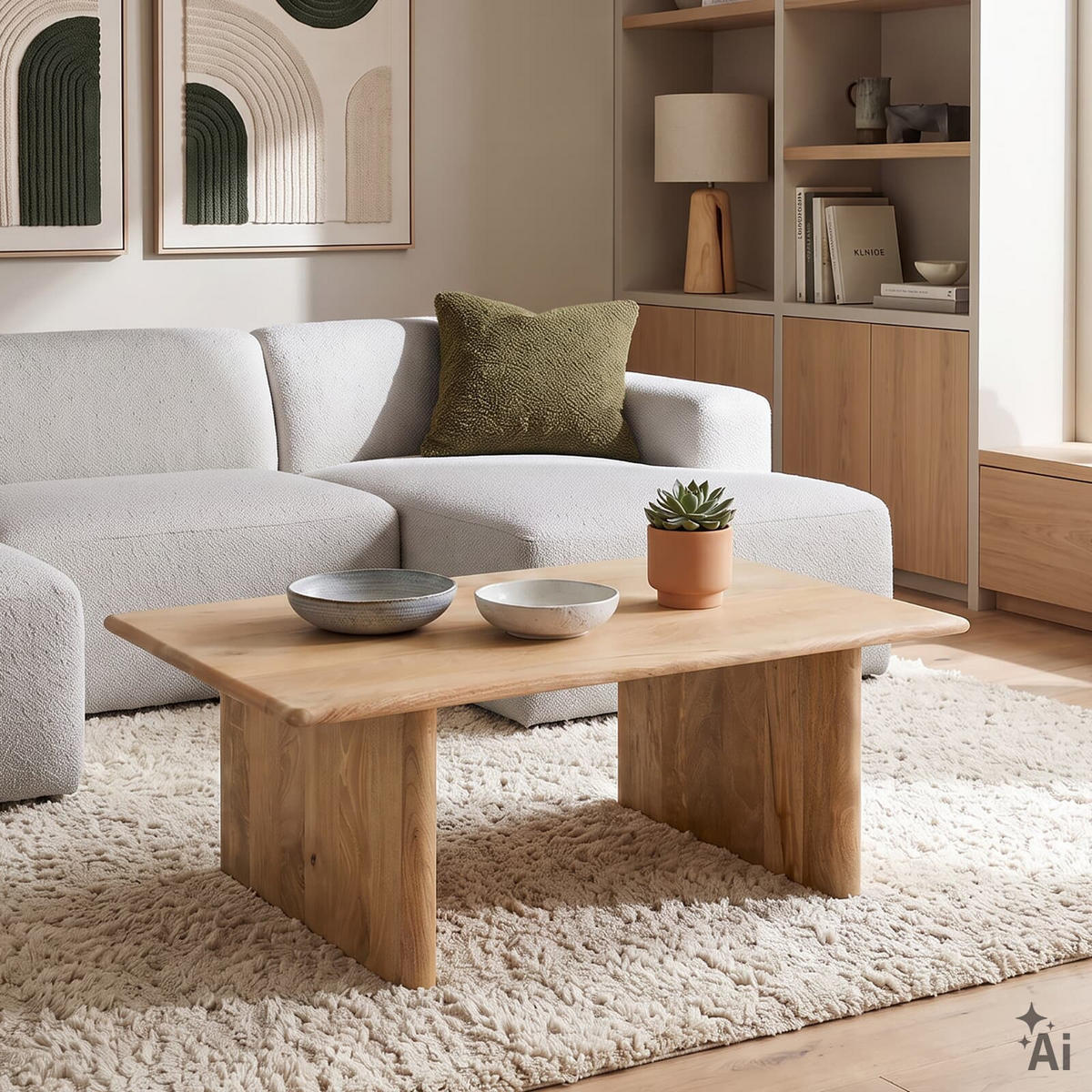 COUCHTISCH DIYA natur - Naturfarben, Holz (75/120/46cm) - IDIMEX