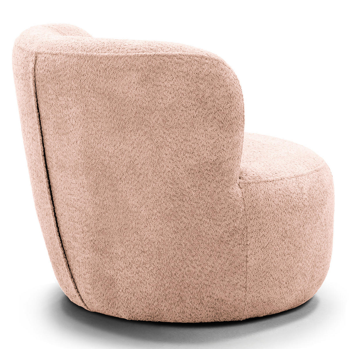 SESSEL - Mauve/Schwarz, Kunststoff/Textil (78/75/84cm) - home24