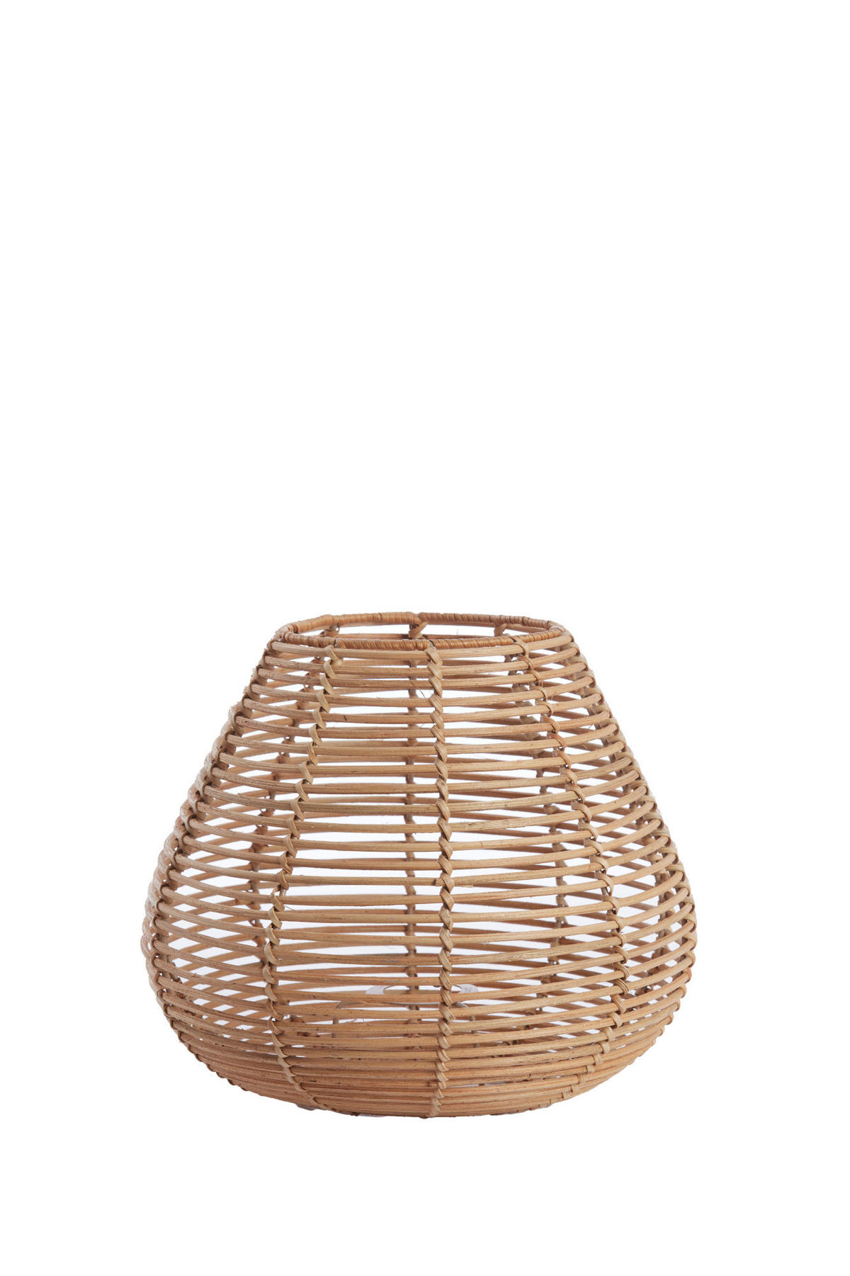 LAMPENSCHIRM Lettland Braun Ø29/25 cm - Braun, Holz (29/29/25cm) - Light & Living