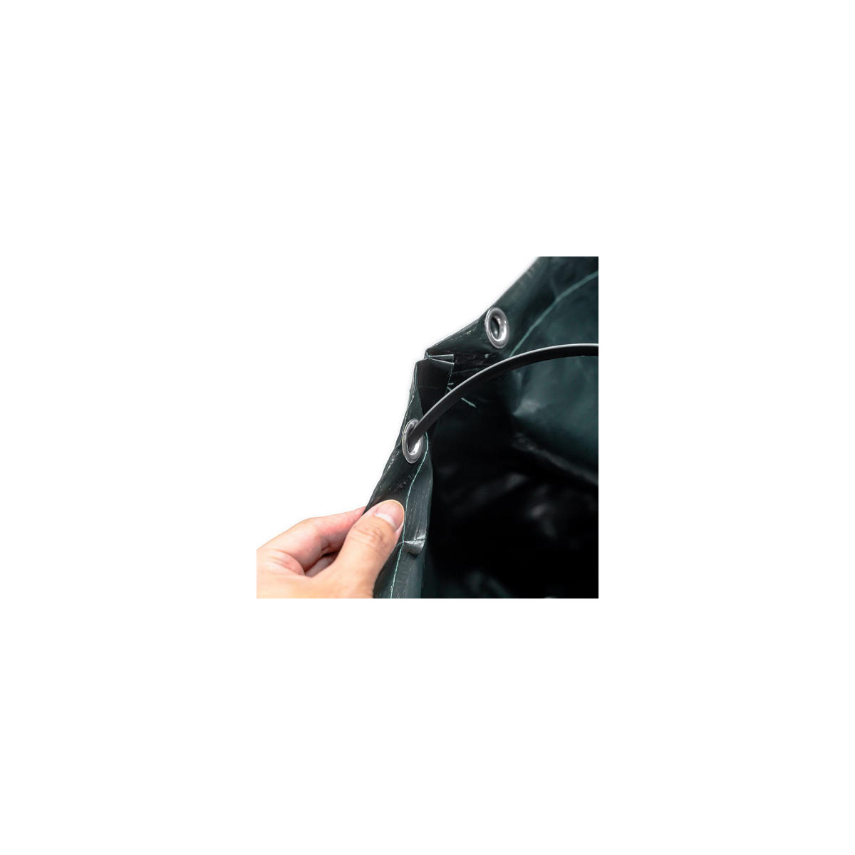 GARTENABFALLSACK - Mehrzweck - Mit Griffen - Inhalt: 100 Liter - Schwarz, Kunststoff (47/58/47cm) - SUAN