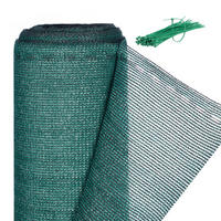 ZÁSTĚNA tmavě zelená HDPE 1,5x6 m 85 % stínění - tmavě zelená, plast (600/150cm) - Relaxdays