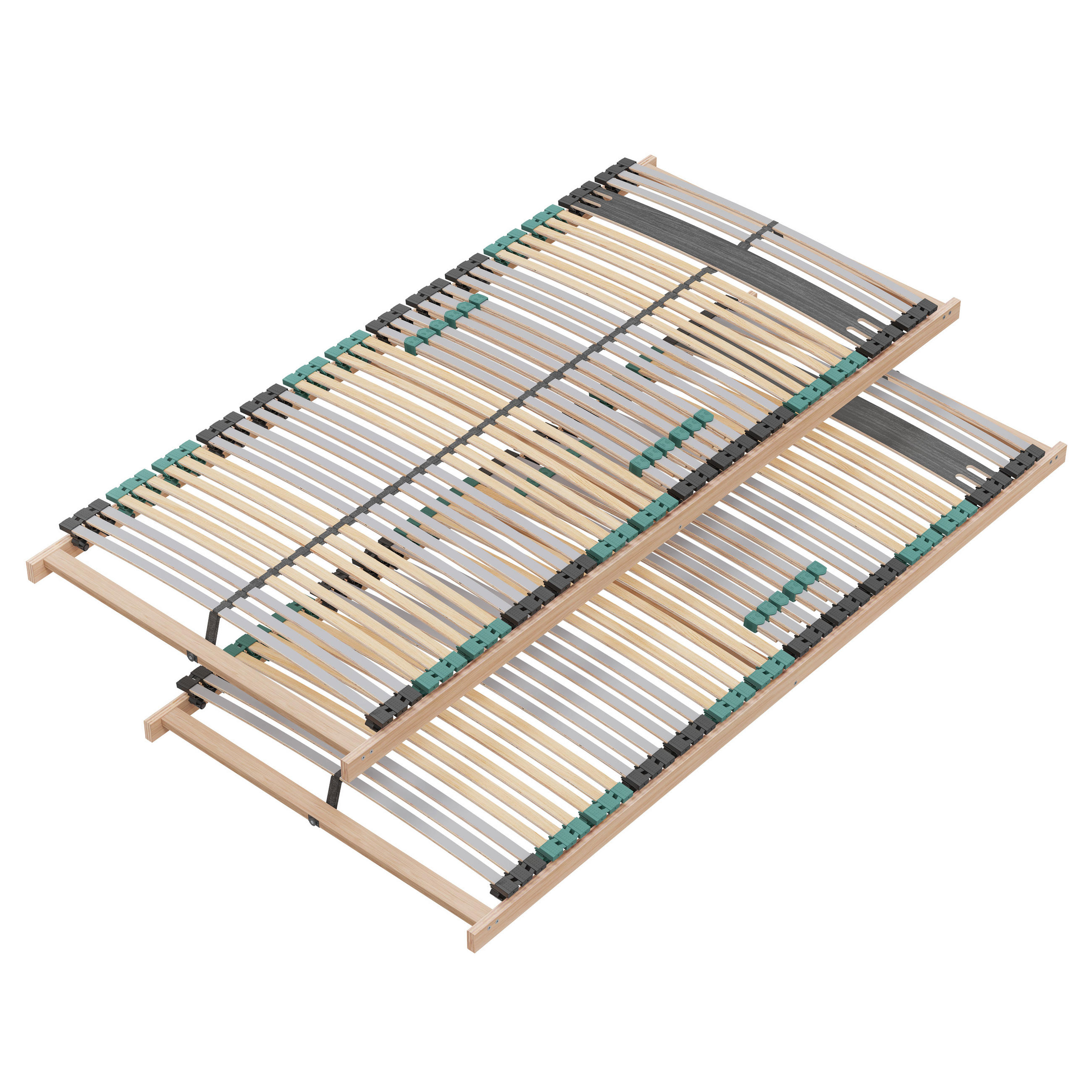 Sleepneo SADA lamelových roštů Premium Strong 200 – 160x200 cm (2x 80x200 cm), nosnost až 200 kg, 42 lamel
