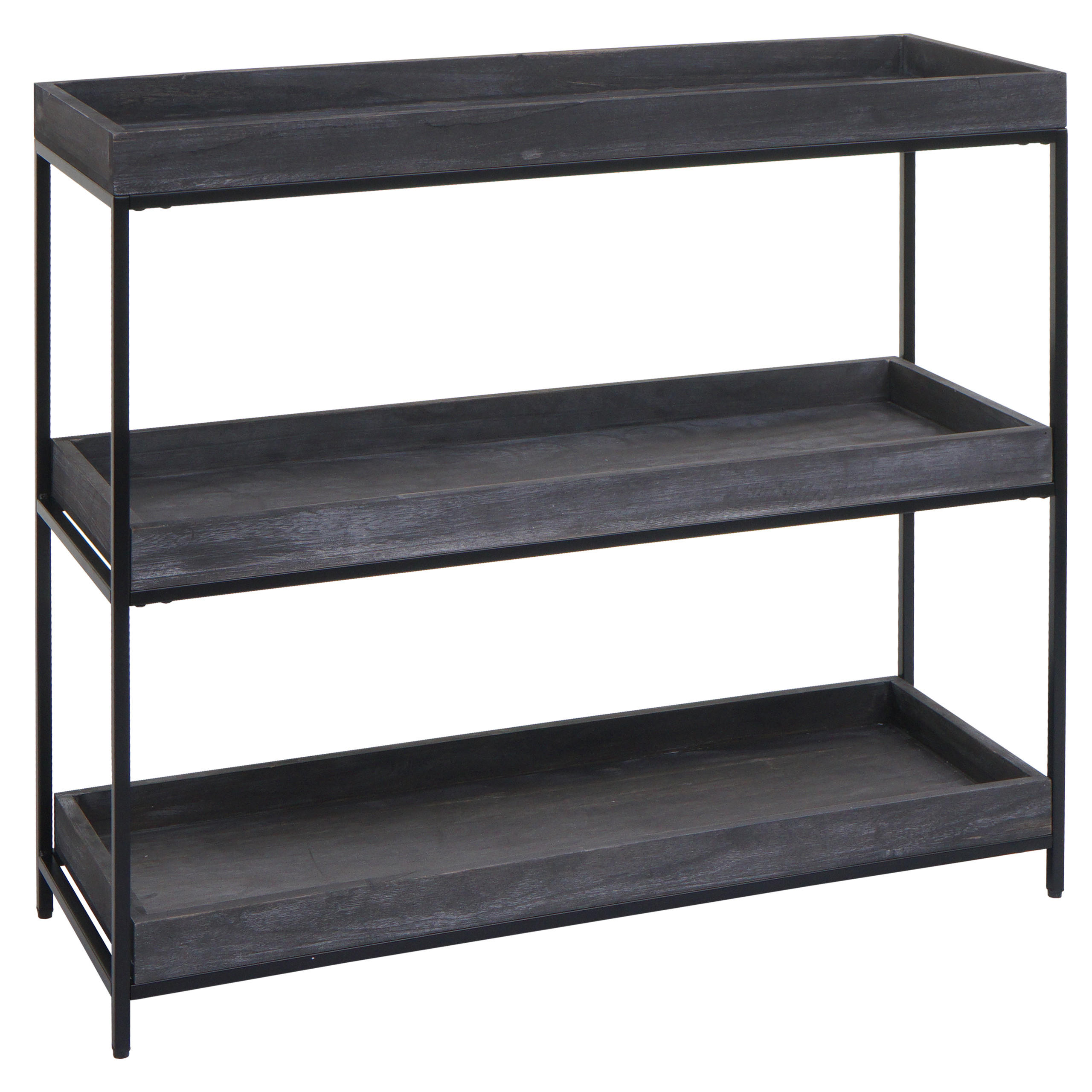 REGAL Grau - Grau, Holz (100/90/35cm) - MCW