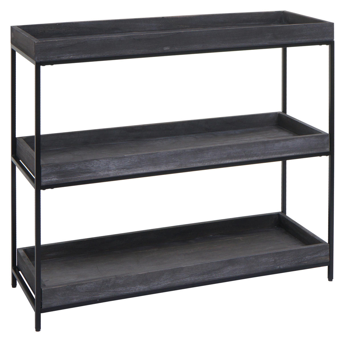 REGAL Grau - Grau, Holz (100/90/35cm) - MCW