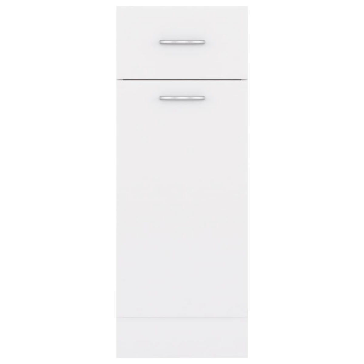 KÜCHENUNTERSCHRANK Lyon mit 1 Tür, 1 Schublade 30/46/81,5 cm aus Holzwerkstoff Weiß - Weiß, Holz (30/81.5/46cm) - vidaXL