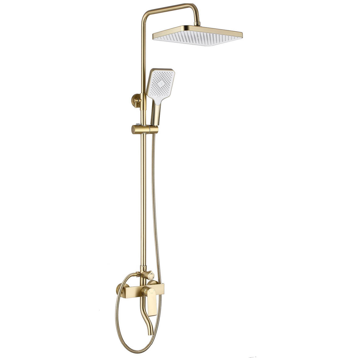 DUSCHSET Rea Hass Gold - Goldfarben, Metall (26.5/122/40.5cm) - REA