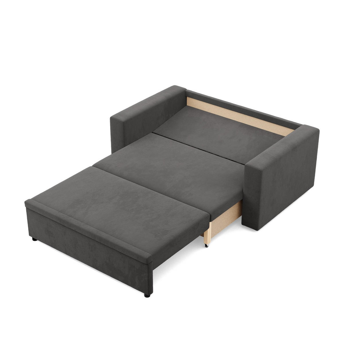 SOFA 2-SITZER MIT SCHLAFFUNKTION NEO, Grau - Schieferfarben, Textil (148/90/87cm)