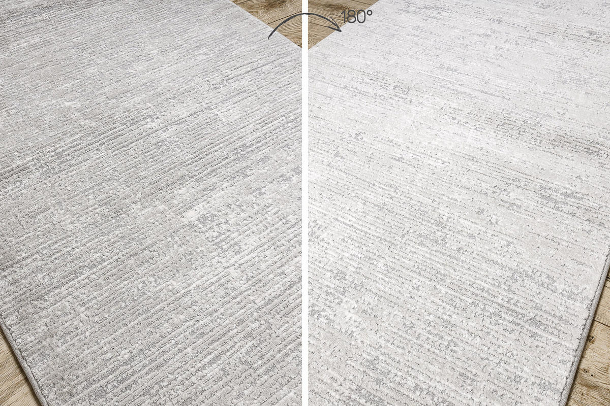 LÄUFER TULS MODERN 90/100 cm - Grau, Textil (90/100cm) - rugsX