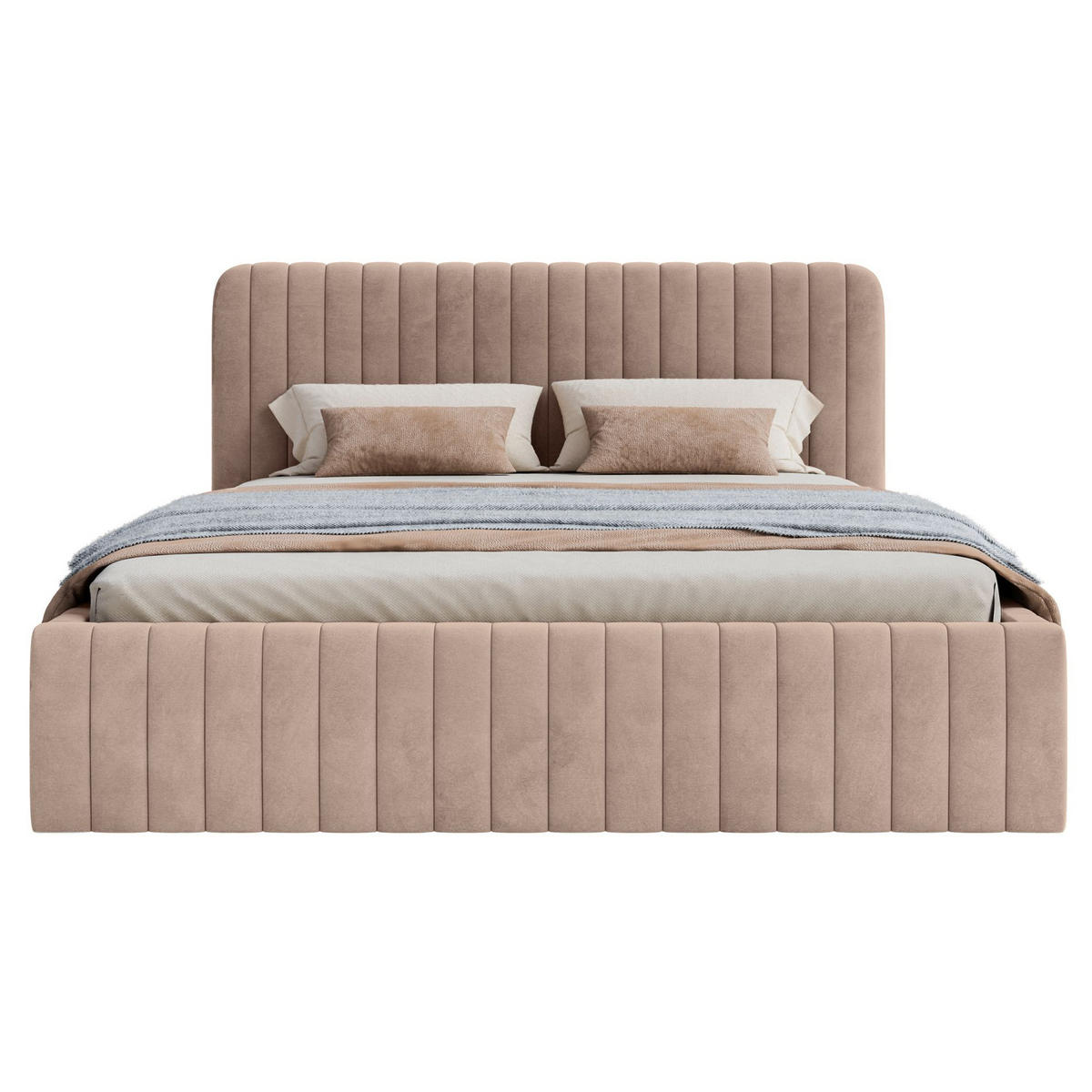 POLSTERBETT Saliano Beige 180x200 cm - Beige, Kunststoff/Textil (180/200cm) - Selsey