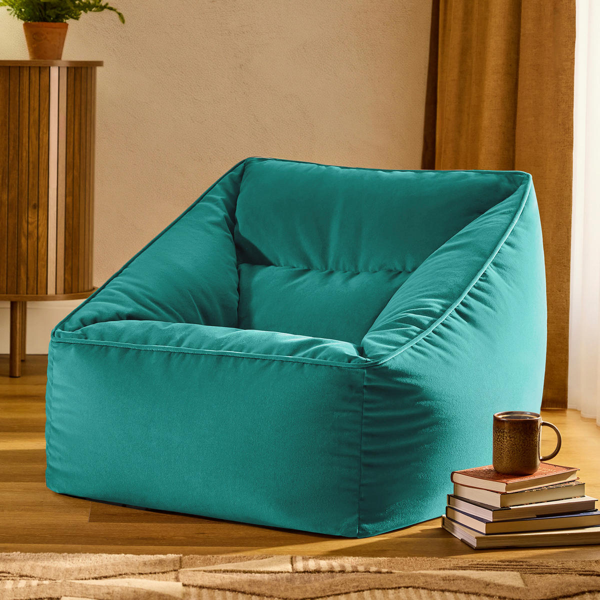 SITZSACK Sessel Natalia - Grün, Textil (70/65/70cm) - icon