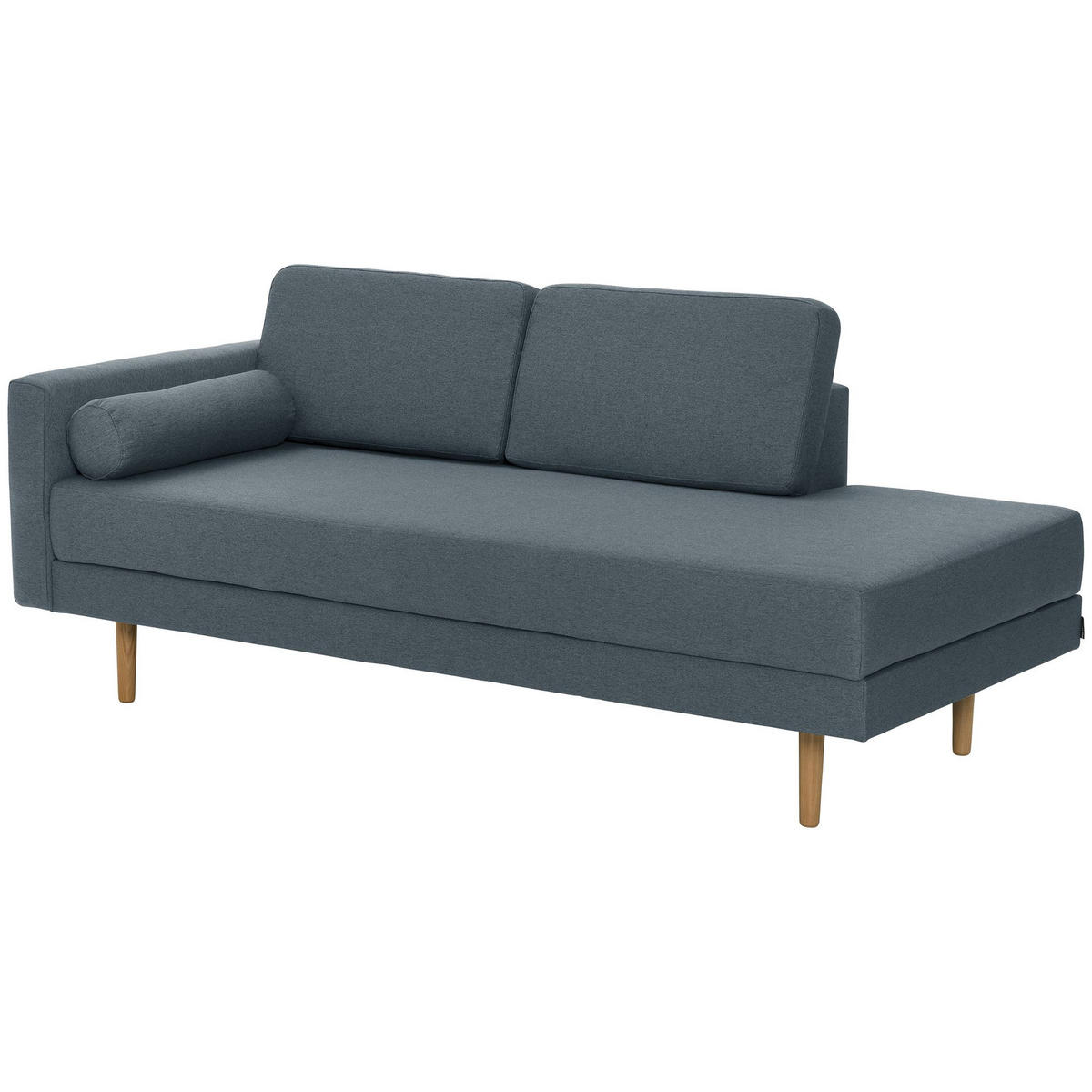 RECAMIERE Armlehne links Keara Flachgewebe blau-grau - Blaugrau, Kunststoff (190/87/81cm) - 58aufmkessel