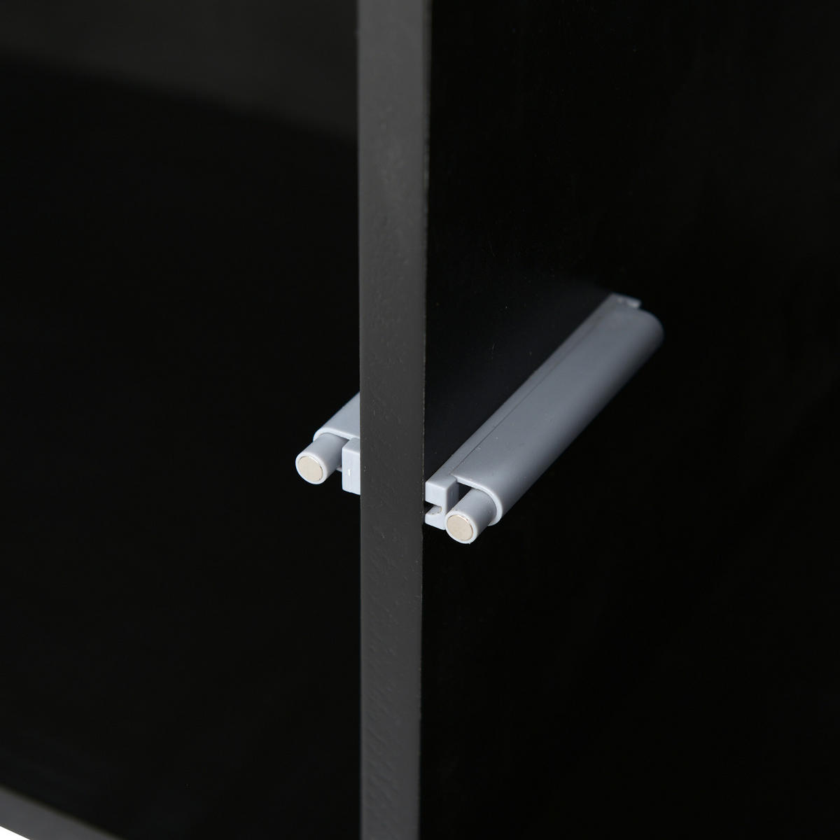 TV LOWBOARD 200x39x42 cm LED 7 Farben Tischplatte schwarz - Schwarz, Holz (200/42/39cm) - LEBENLANG