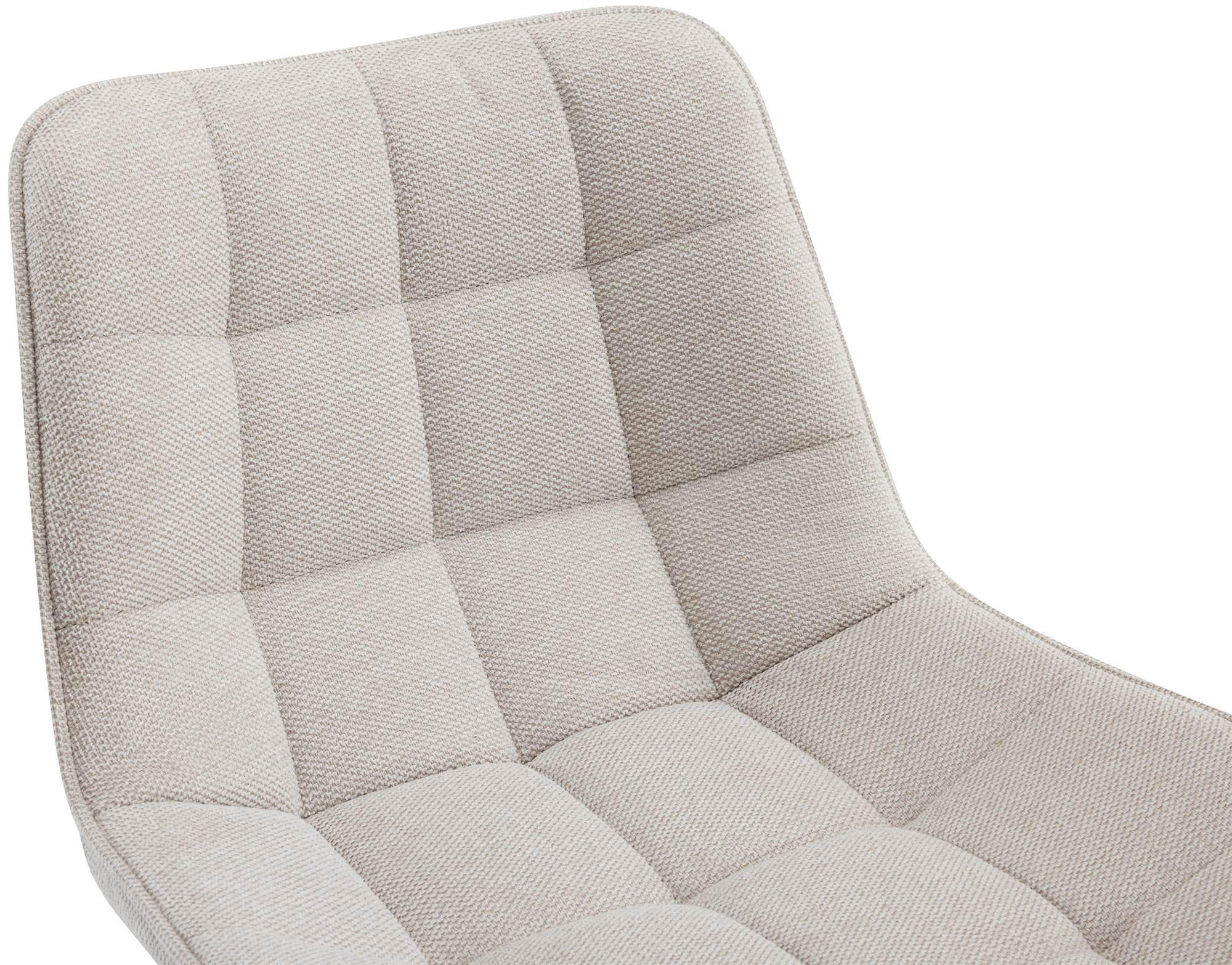 BARHOCKER Stoff creme - Creme/Schwarz, Textil/Metall (47/106/52cm) - CLP