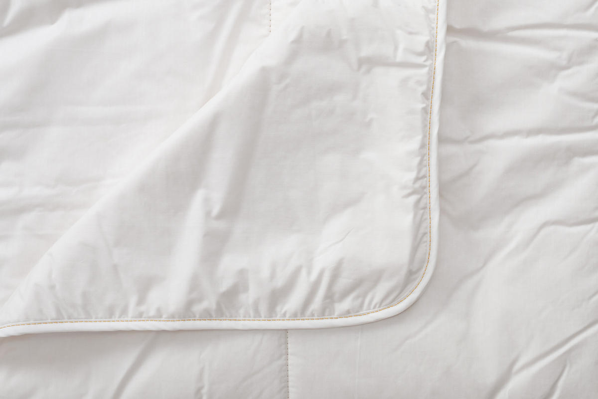 BETTDECKE LUXURY BEDDING, Baumwolle - Weiß, Textil (200/200cm) - WOODEK
