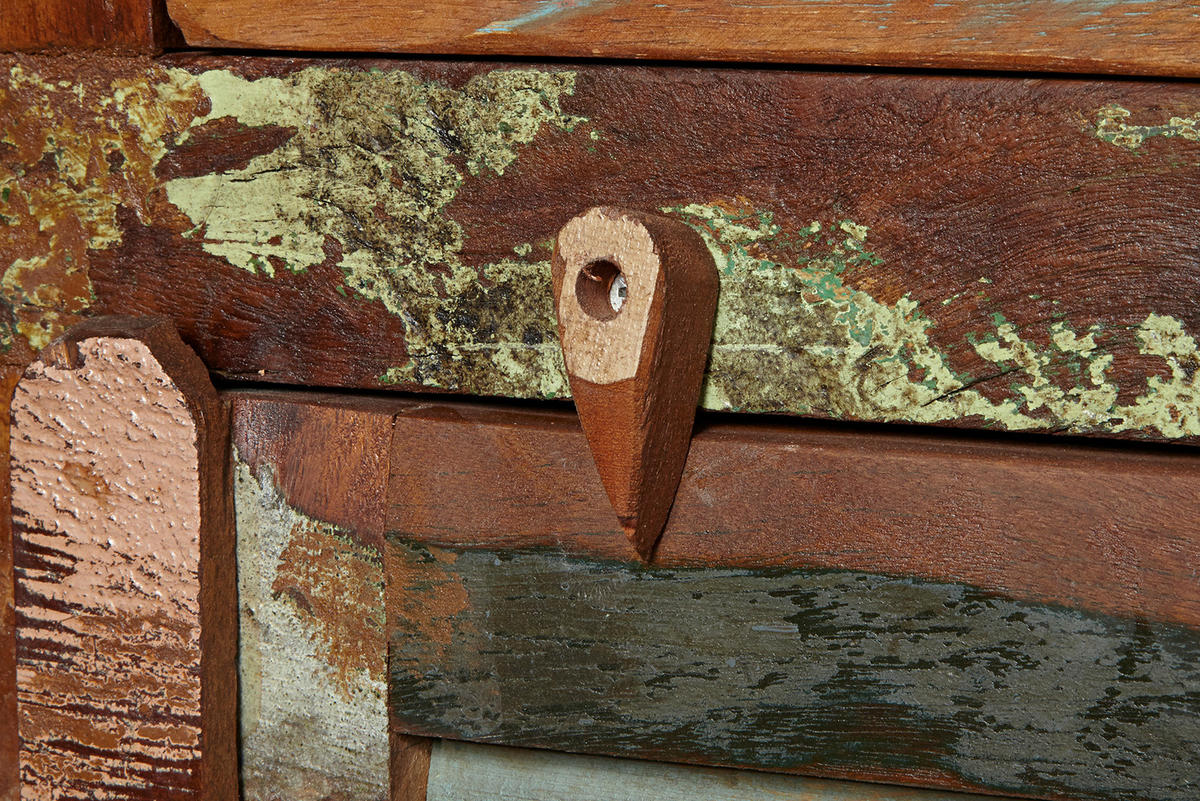 SIDEBOARD JAKARTA Recycelt Natur 125 cm - Multicolor, Holz (125/90/40cm) - riess-ambiente