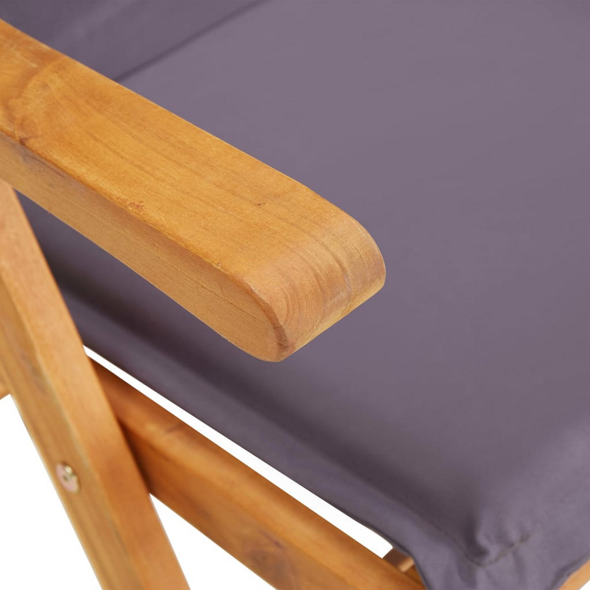 GARTENSTÜHLE mit verstellbarer Rückenlehne und Kissen, 57/69/111 cm, aus Massivholz Akazie, Braun, 2er-Set - Grau, Holz (59/111/57cm) - vidaXL