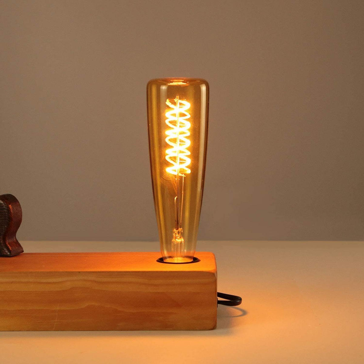 LED žárovka Arnsberg II 19,5/5,5/5,5 cm (balení po 2 ks) - hnědá, sklo (5.5/5.5cm) - Nettlife