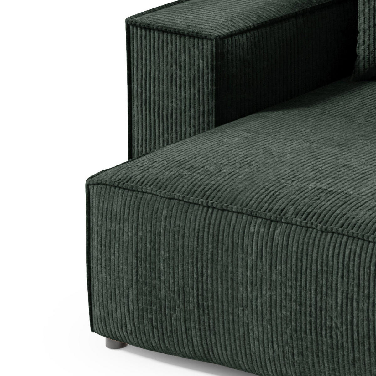 ECKSOFA Schlaffunktion Sekwana mini Grün - Grün, Textil (148/257cm) - Fedve