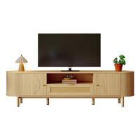TV-SCHRANK mit Rattanschublade 175 x 36 x 51 cm MDF Natur - Braun, Holzwerkstoff (36/51/175cm) - Beauniv