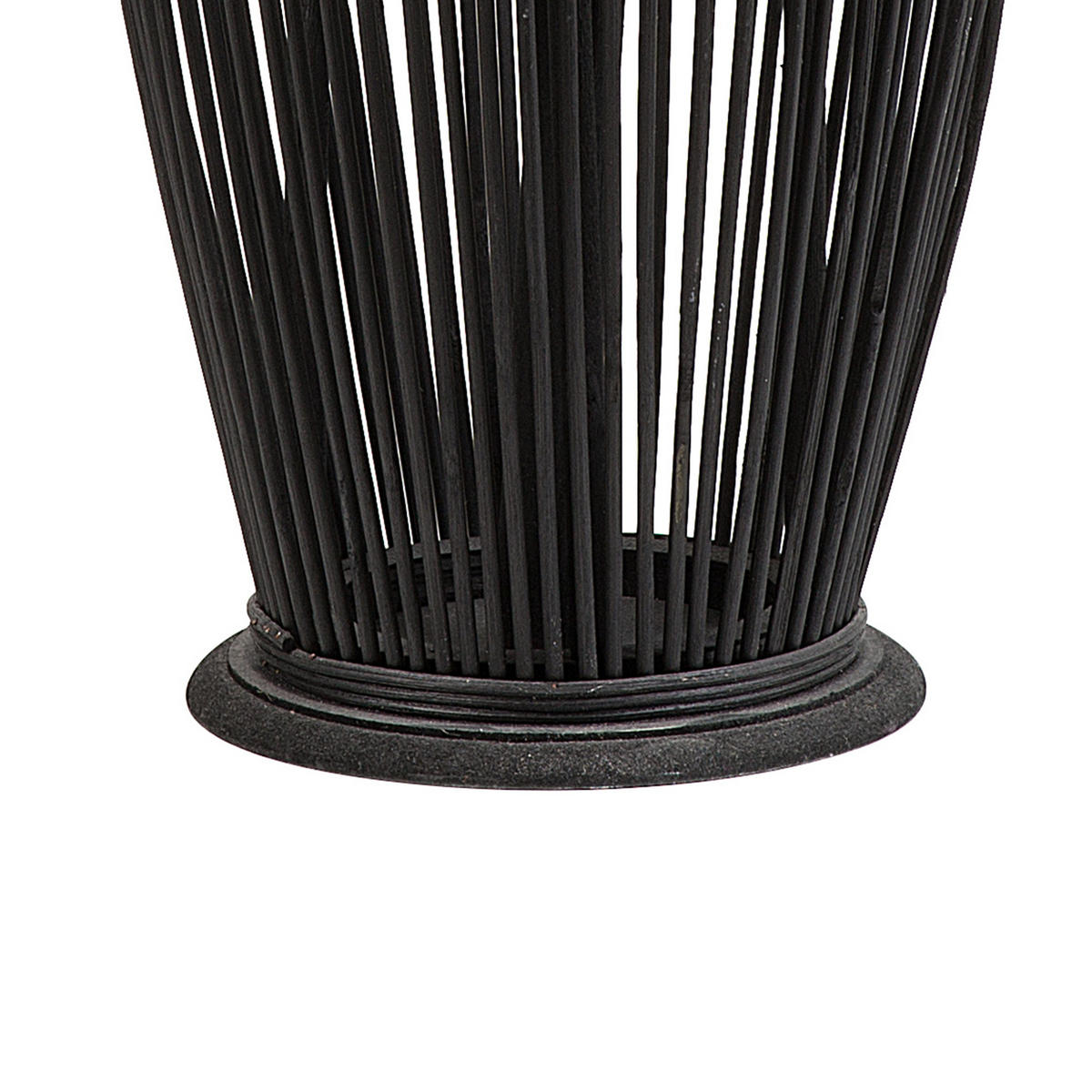 LATERNE Schwarz Tahiti - Schwarz, Holz (27/72/27cm) - Beliani