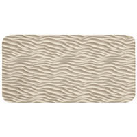 KÚPEĽŇOVÁ PREDLOŽKA Piesok - Vlny - Béžová 120x60 cm - béžová, textil/plast (120/60cm) - OnlyWow