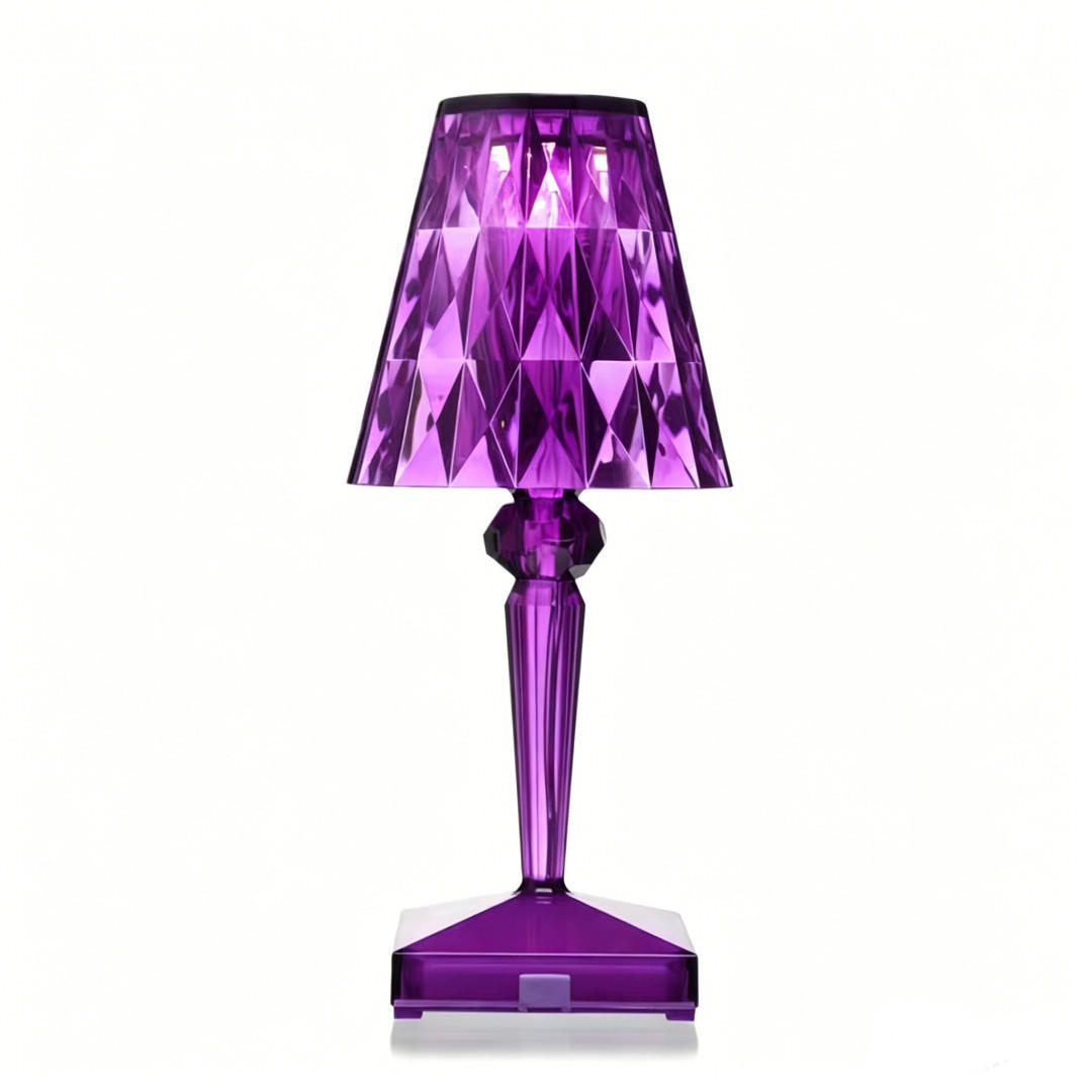TISCHLEUCHTE Lila Diamant Akku 3 Farben - Flieder, Kunststoff (12/26/12cm) - Weltevree