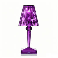 TISCHLEUCHTE Lila Diamant Akku 3 Farben - Flieder, Kunststoff (12/26/12cm) - Weltevree