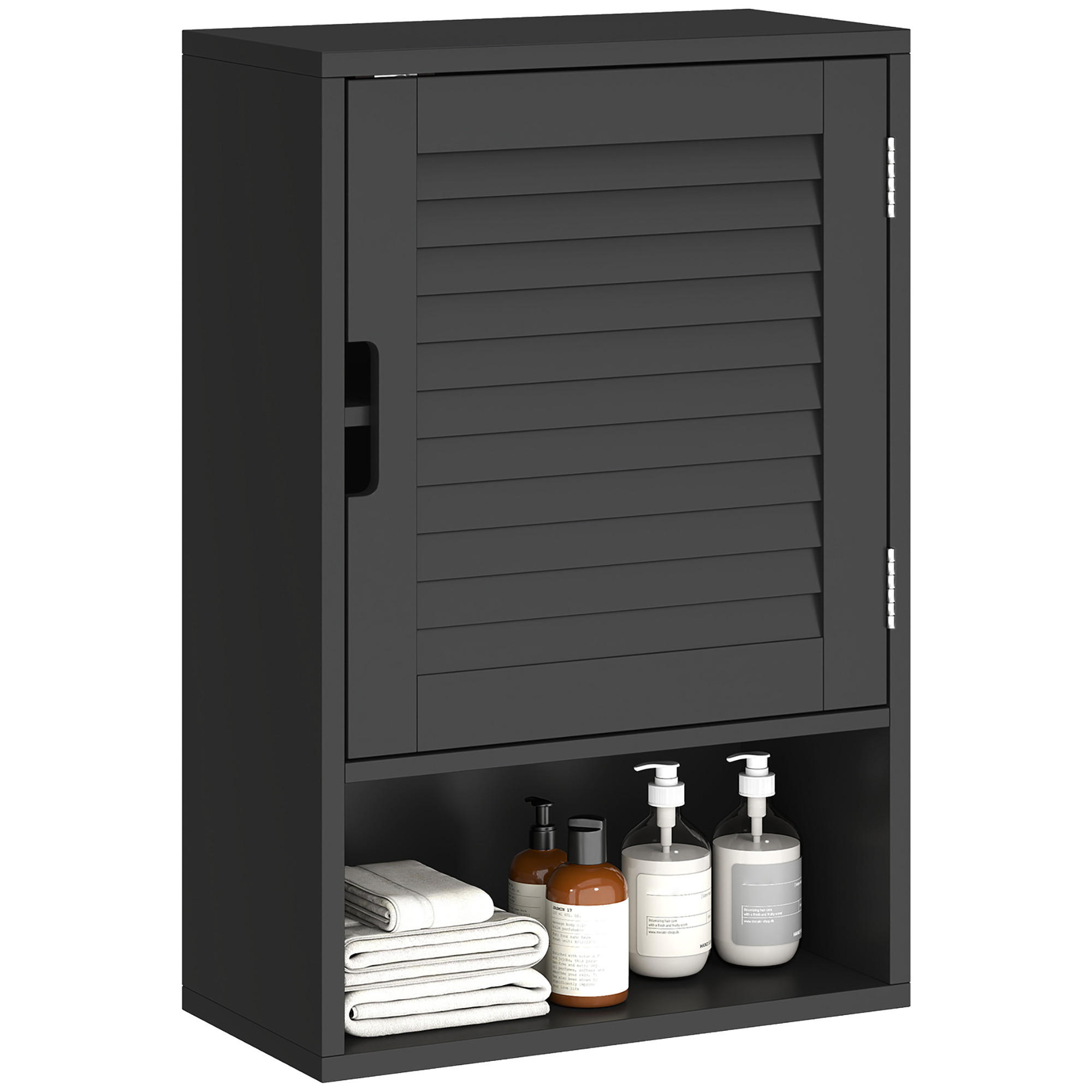 HÄNGESCHRANK Schwarz 1 Stück - Schwarz, Kunststoff (40/60/20cm) - GiPP