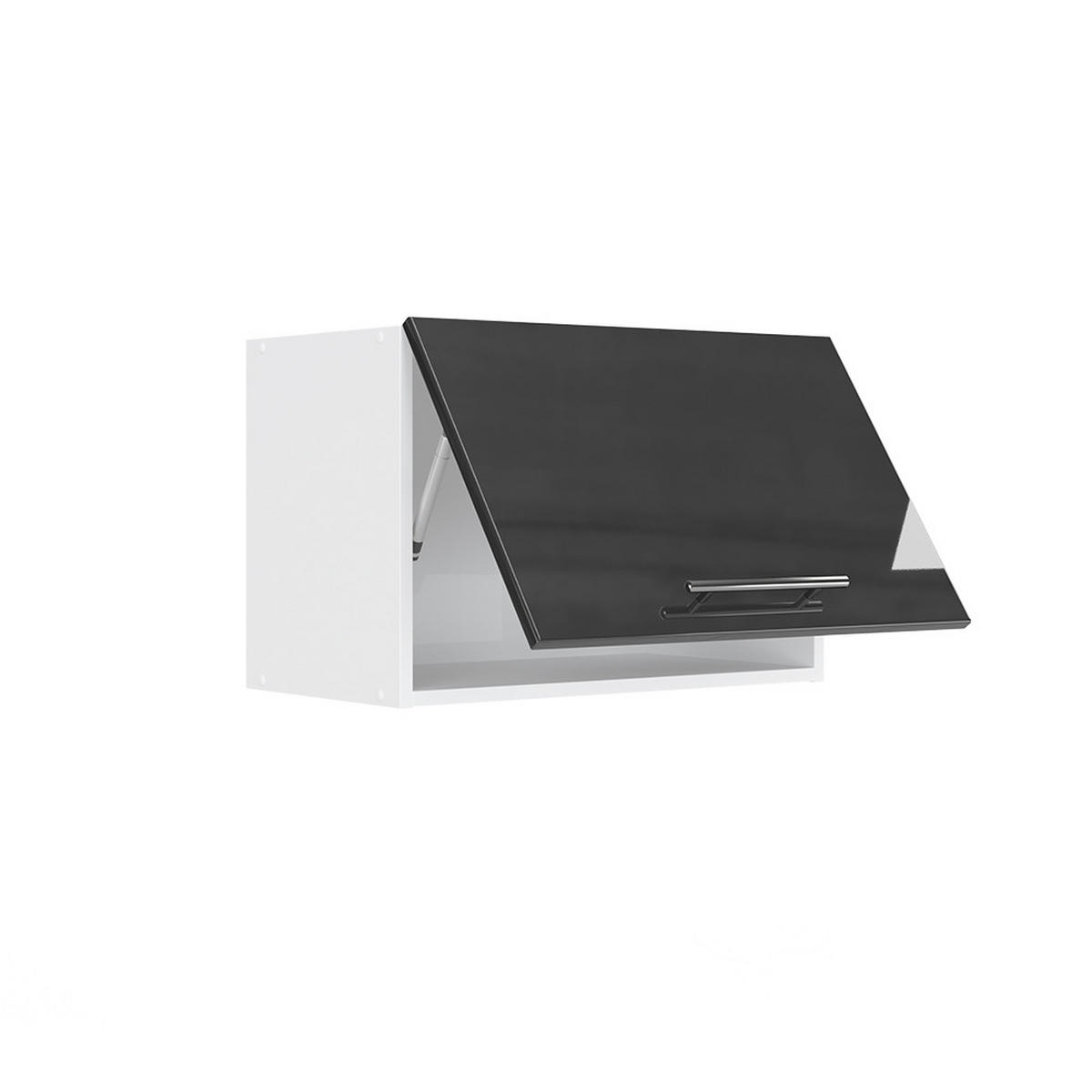 HÄNGESCHRANK Fame-Line Anthrazit Hochglanz 60 cm Flach - Schwarz Hochglanz/Anthrazit, Holzwerkstoff (60/40/34.1cm) - Vicco