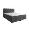 BOXBETT Gisel - Dunkelgrau, Holzwerkstoff/Textil (120/200cm) - Fun Möbel
