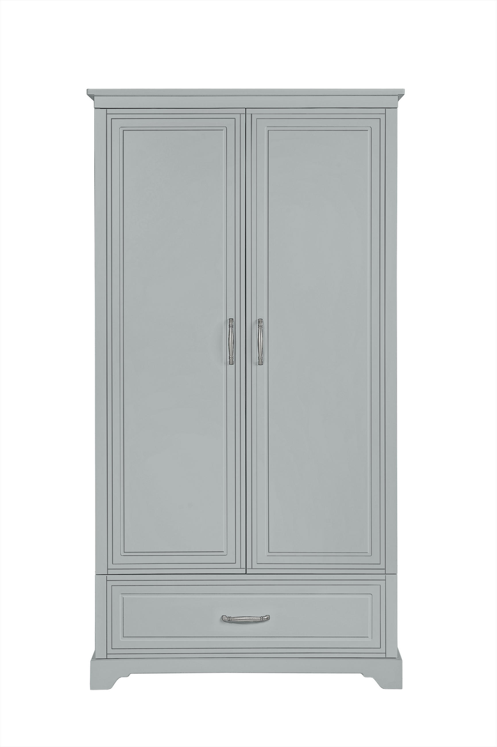DETSKÁ SKRÍŇ Melody_2, 2-dverová – ideálna do detskej izby - sivá, kompozitné drevo (98/180/53cm) - RAUMHIRSCH FURNITURE
