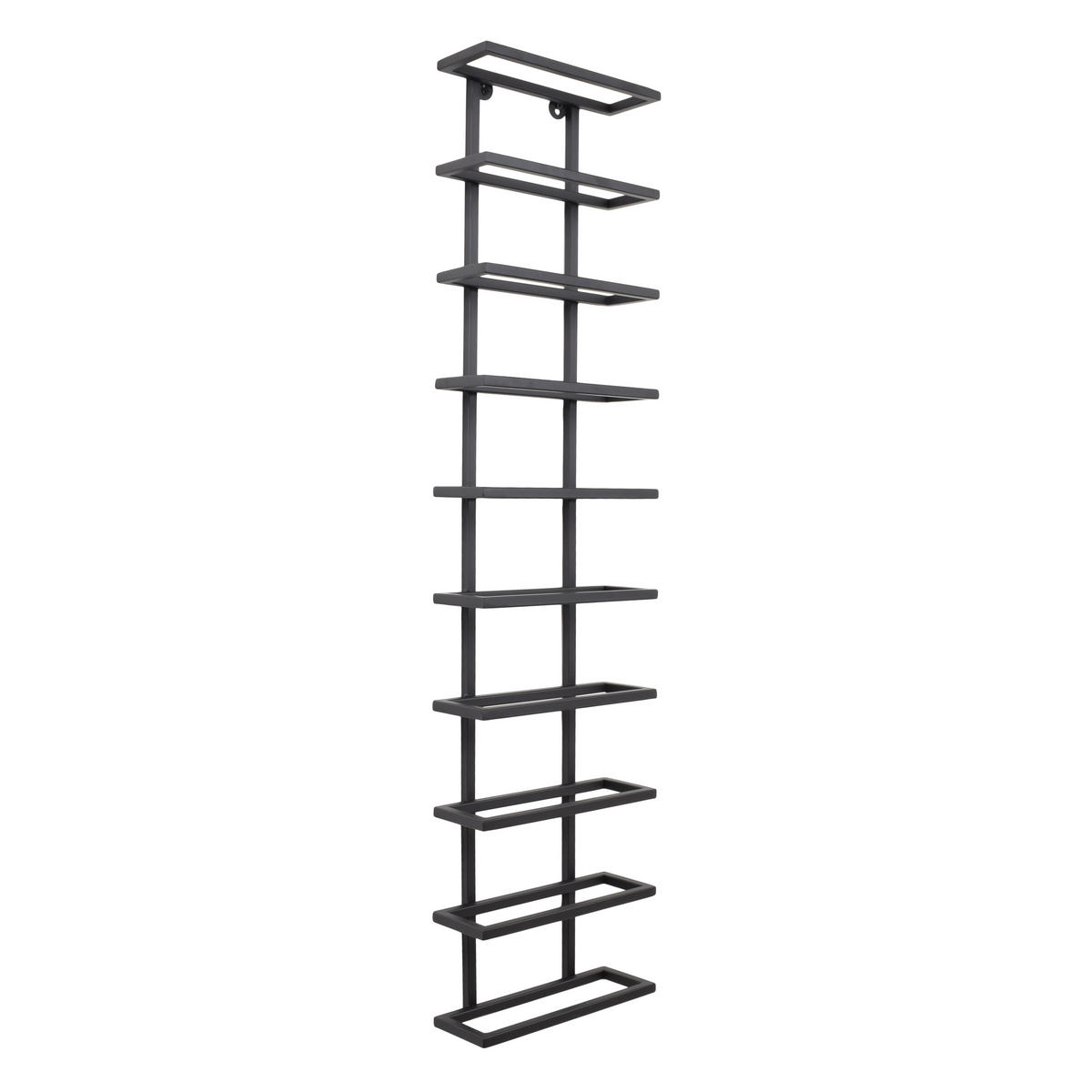 WEINREGAL Pinot Schwarz - Schwarz, Metall (27/111/11cm) - LOFT42