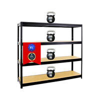 SCHWERLASTREGAL Dino 180x180x60 cm Fachlast 500 kg Schwarz - Schwarz, Metall (180/180/60cm) - PROREGAL