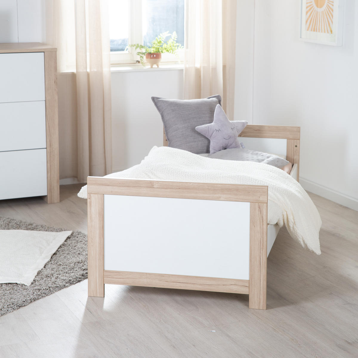 GITTERBETT Malo 70x140 cm - Weiß, Holzwerkstoff (70/140cm) - Roba