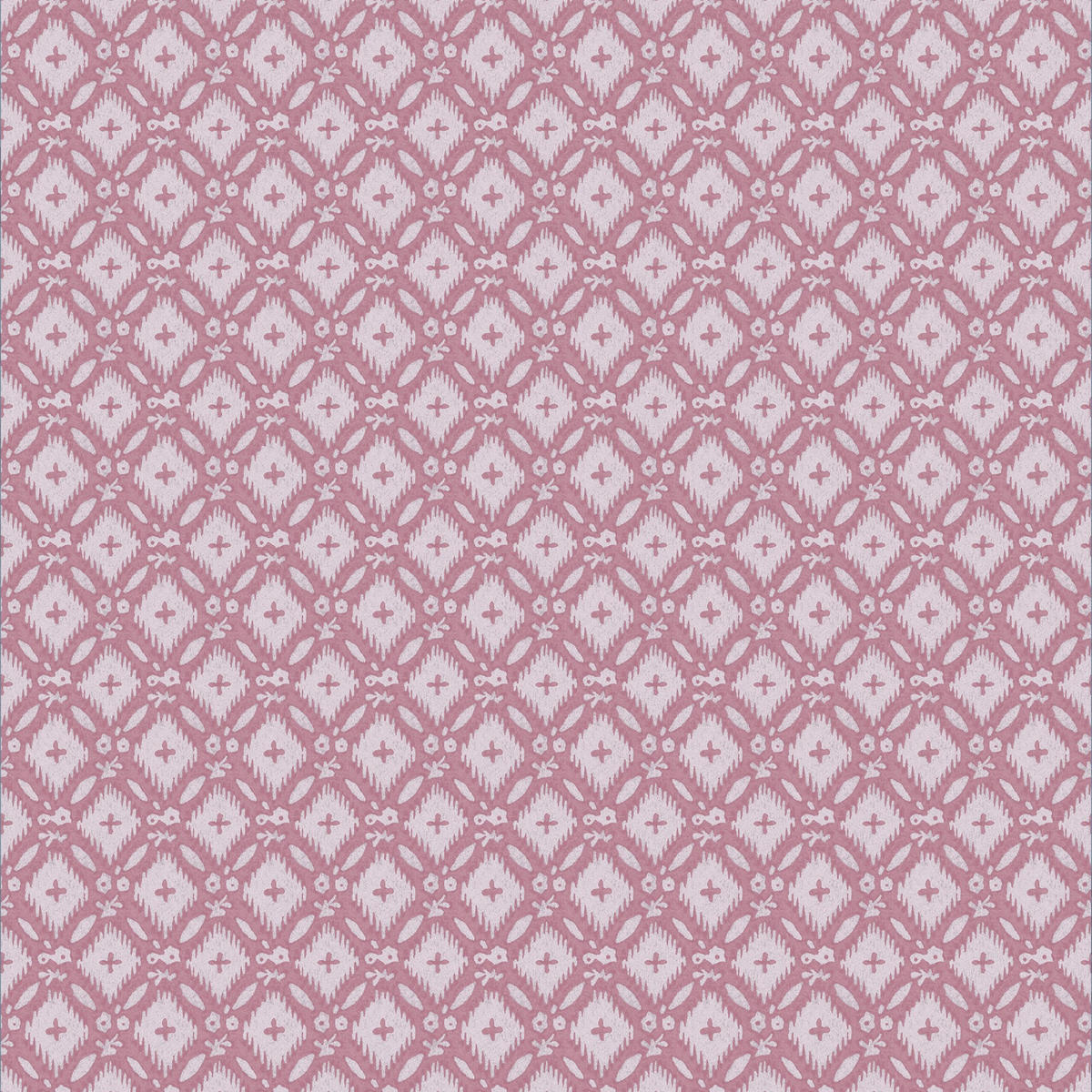 VLIESTAPETE Whitebrook Mulberry | Rosa | Karomuster| 10mx52cm - Pink, Papier/Kunststoff (52/1000cm) - Graham & Brown