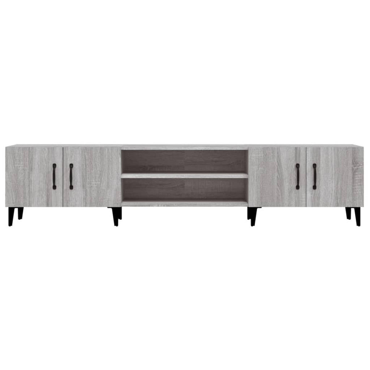 TV-SCHRANK Grau Sonoma 180/31,5/40 Cm Holzwerkstoff - Grau, Holzwerkstoff (31.5/40/180cm) - vidaXL