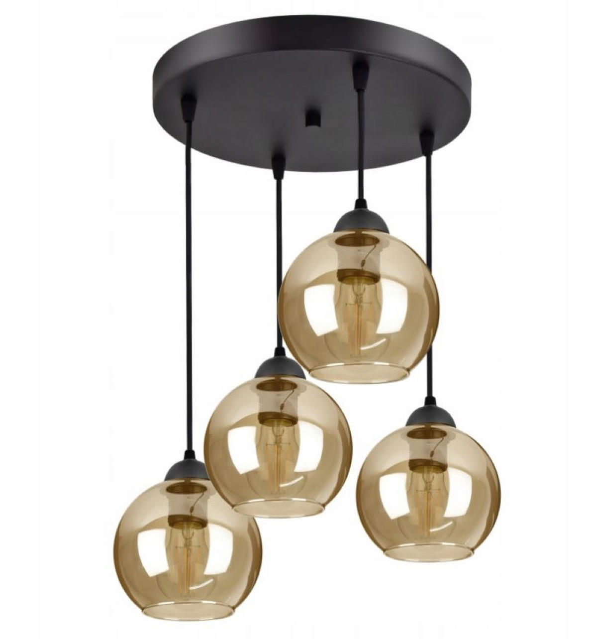 PENDELLEUCHTE HAGEN - Honig, Glas/Metall (40/40/70cm) - kiki design
