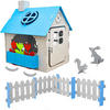 FILZ-SPIELHAUS 110/100/124 Blau - Blau, Kunststoff (100/125/110cm) - smalla