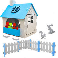 FILZ-SPIELHAUS 110/100/124 Blau - Blau, Kunststoff (100/125/110cm) - smalla