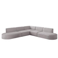 ECKSOFA Universal Palma Ascot Bukla - Rosa, Holzwerkstoff/Textil (276/276cm) - Fun Möbel