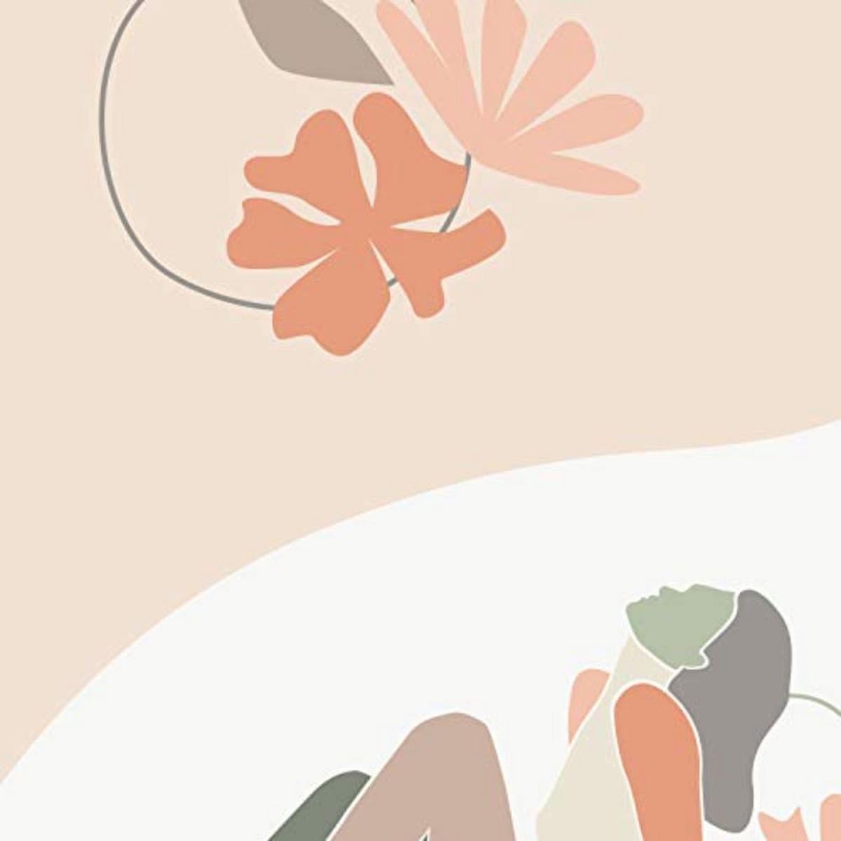 POSTER Set mit 4 Töne weiblichen Figuren Kuchen A3 Rahmenlos - Klar, Papier (29.7/3cm) - Nacnic