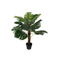 KÜNSTLICHE PFLANZE Monstera Large Grün 75/75/98 cm - Grün, Kunststoff (98cm) - Present Time