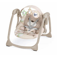 SCHAUKEL Wippe mit Spielzeugstange Midi | für 0-9 kg | Beige | 15 Melodien, 5 Naturgeräusche - Beige, Kunststoff (74/60/64cm) - Cam il Mondo del Bambino S.p.A.