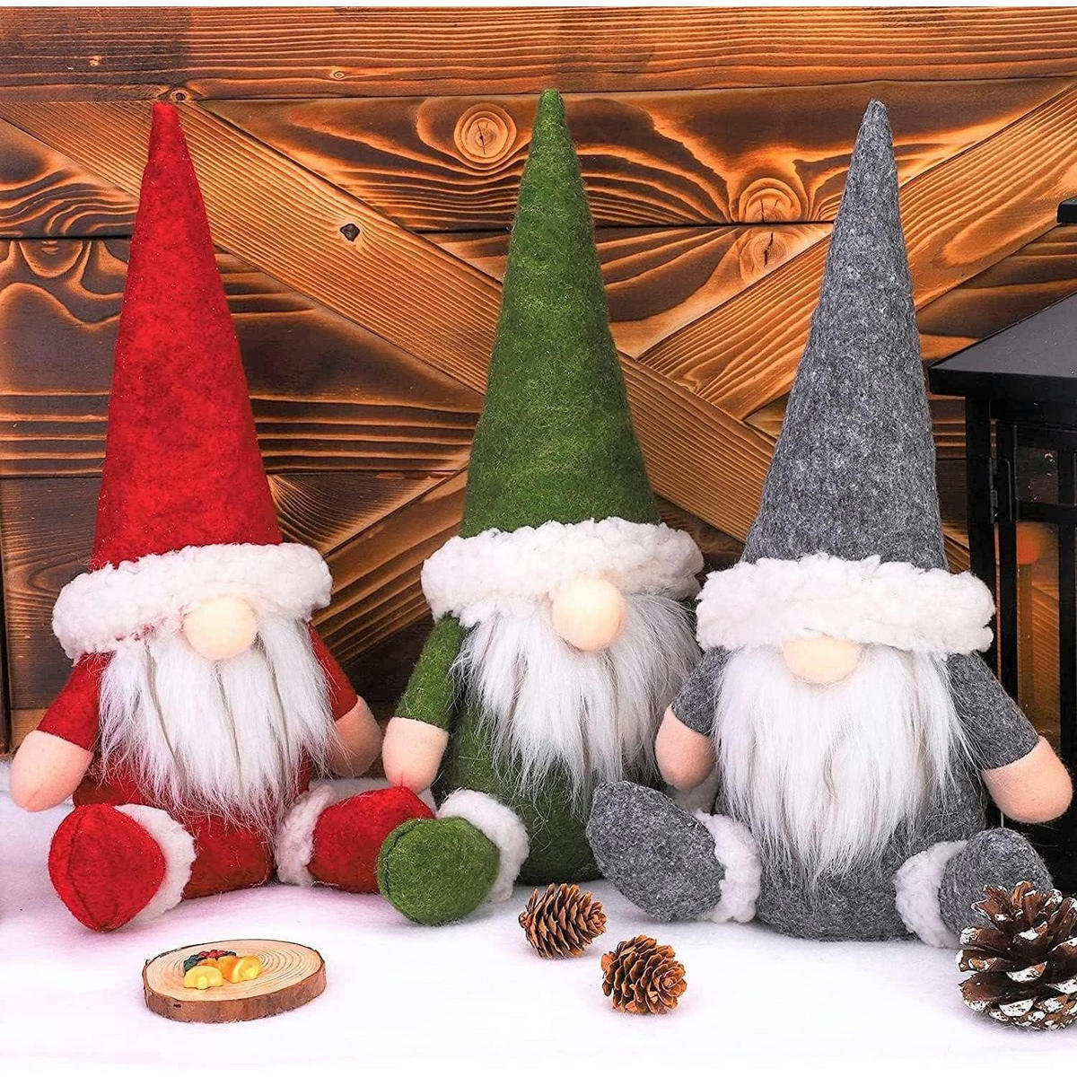 WEIHNACHTSZWERG 3-teiliges Set 30 cm - Multicolor, Textil (15/30/30cm)