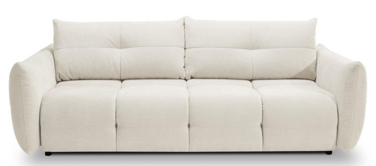SOFA Ecru BASTO Mit Schlaffunktion - Ecru, Textil (245/86/110cm) - Sepro Meble